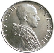 50 Lire - Pius XII obverse image