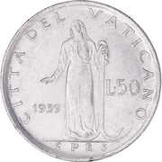 50 Lire - Ioannes XXIII reverse image