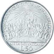 50 Lire - Ioannes XXIII Second Ecumenical Council reverse image