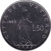 50 Lire - Pavlvs VI reverse image
