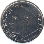 50 Lire - Ioannes Paulus II Help Prisoners, Infirms and Poors obverse image