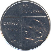 50 Lire - Ioannes Paulus II Banishment of Adam and Eve obverse image