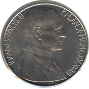 50 Lire - Ioannes Paulus II Eve's Creation obverse image