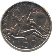 50 Lire - Ioannes Paulus II Eve's Creation reverse image
