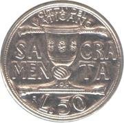 50 Lire - Ioannes Paulus II Sacramenta reverse image