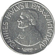 50 Lire - Ioannes Paulus II Prison and Solidarity obverse image