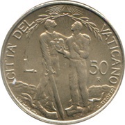 50 Lire - Ioannes Pavlvs II Divine Justice reverse image