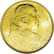 100 Lire - Pivs XI Jubilee obverse image