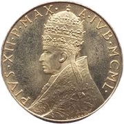 100 Lire - Pius Jubilee obverse image