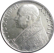 100 Lire - Pivs XII obverse image