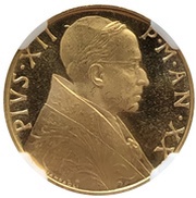 100 Lire - Pivs XII obverse image