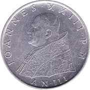 100 Lire - Ioannes XXIII obverse image