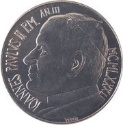 100 Lire - Ioannes Paulus II Feed The Hungry obverse image