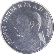 100 Lire - Ioannes Paulus II Lamb obverse image