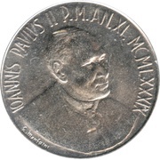 100 Lire - Ioannes Paulus II Self-denial for Children obverse image