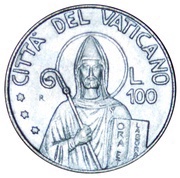 100 Lire - Ioannes Paulus II St. Benedict reverse image