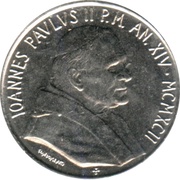 100 Lire - Ioannes Paulus II Territory and Progress obverse image