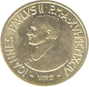 100 Lire - Ioannes Pavlvs II Handicap and Solidarity obverse image