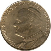 100 Lire - Ioannes Paulus II Helping obverse image
