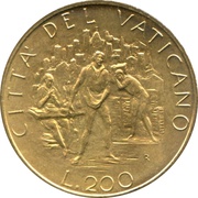 200 Lire - Ioannes Paulus II The Work reverse image