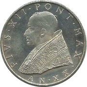 500 Lire - Pivs XII obverse image