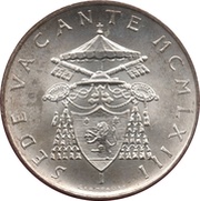 500 Lire Sede Vacante obverse image