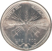 500 Lire - Paulus VI FAO, Vatican City, 1968 reverse image