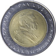 500 Lire - Ioannes Paulus II Seniority obverse image
