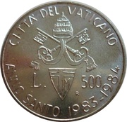 500 Lire - Ioannes Paulus II Holy Year obverse image
