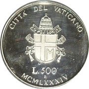 500 Lire - Ioannes Paulus II Virgin Mary obverse image