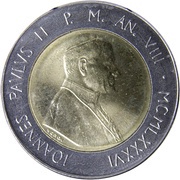 500 Lire - Ioannes Paulus II Jesus and Mary obverse image