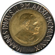 500 Lire - Ioannes Paulus II Land Work obverse image