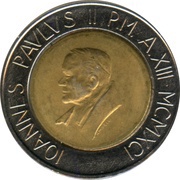 500 Lire - Ioannes Paulus II Go and Preach obverse image