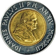 500 Lire - Ioannes Paulus II Goods Of The Earth obverse image