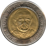 500 Lire - Ioannes Paulus II Pater Noster obverse image
