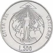500 Lire - Ioannes Paulus II Veritatis Splendor reverse image
