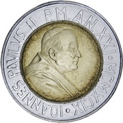500 Lire - Ioannes Pavlvs II obverse image
