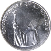 1000 Lire - Ioannes Paulus II Genesis, Vatican City, 1983 reverse image