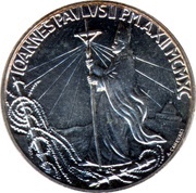 1000 Lire - Ioannes Paulus II The Christianity and New Europe, Vatican City, 1990 reverse image