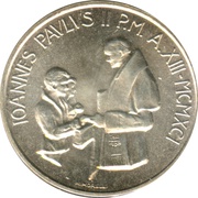 1000 Lire - Ioannes Paulus II Encyclical Redemptoris Missio obverse image