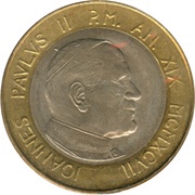 1000 Lire - Ioannes Paulus II Peace obverse image