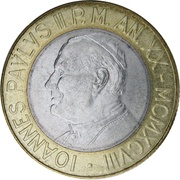 1000 Lire - Ioannes Paulus II obverse image