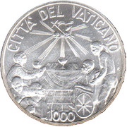 1000 Lire - Ioannes Pavlvs II reverse image
