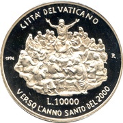 10 000 Lire - Ioannes Paulus II Jesus Teaching to Crowd reverse image