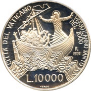 10 000 Lire - Ioannes Paulus II Storm Quelled reverse image