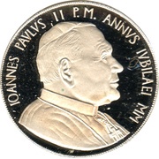 10 000 Lire - Ioannes Paulus II Jerusalem obverse image