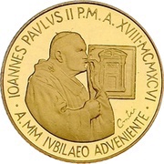 50 000 Lire - John Paul II San Giovanni in Laterano obverse image