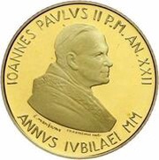 50 000 Lire - John Paul II The lost son, Vatican City, 2000 reverse image