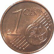 1 Euro Cent - Benedictvs XVI reverse image
