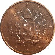 1 Euro Cent - Franciscus Second Type obverse image